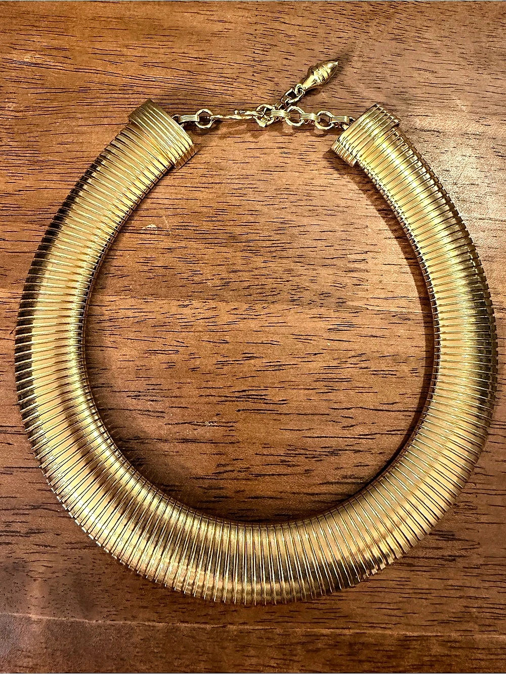 Gold-Tone Omega Necklace